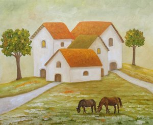 Fredelige landsbyheste af Angeles M. Pomata