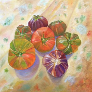 Farverige gamle tomatsorter af Angeles M. Pomata