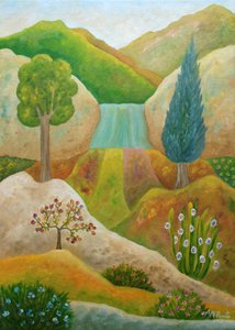 Et livligt naturmotiv
