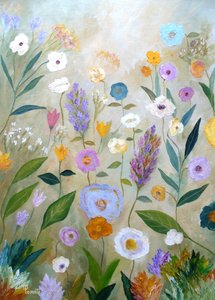 Den fantasifulde blomsterhave