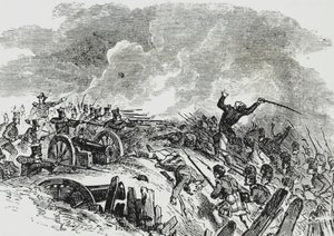 Slaget ved New Orleans (farve litho)
