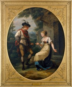 Gualtherius og Griselda (olie på lærred) af Angelica Kauffman
