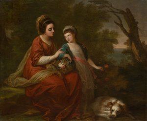 Mrs. Hugh Morgan og hendes datter af Angelica Kauffmann