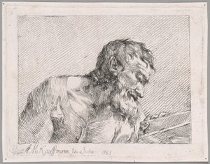 Den gamle mand læser af Angelica Kauffmann