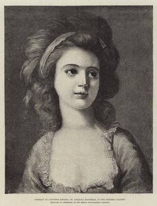 Portræt af grevinde Potocka, i Dresden Gallery af Angelica Kauffmann