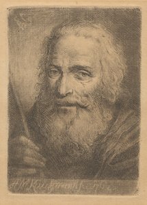 Portræt af en gammel mand af Angelica Kauffmann