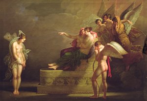 Scene fra legenden om Amour og Psyche af Angelica Kauffmann