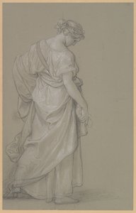Studie af en stående kvinde af Angelica Kauffmann