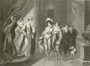 Interviewet mellem Edgar og Elfrida af Angelica Kauffmann