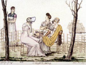 The bored of Lonchamp, marts 1806. Tegning af Garbizza. af Angelo (after) Garbizza