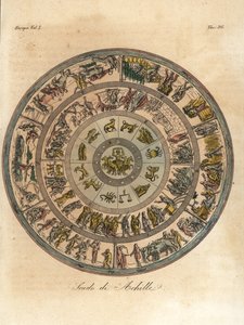 The Shield of Achilles, brugt i hans kamp med Hector af Angelo (after) Monticelli