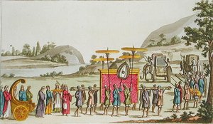 Procession af Dronningen af Burma, plade 80 fra 