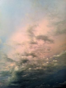 Stormfuld lyserød himmel