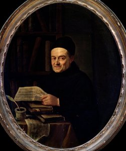Portræt af Giovanni Battista Martini (Fader Martini) (Pere Martini) (1706-1784). Maleri af Angelo Crescimbeni (1734-1781). 1700-tallet. Bologna, Civic Museum Museum af Angelo Crescimbeni