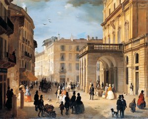 Piazza della Scala (Scala-pladsen) i Milano