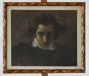 Portræt af en musiker (pastel) af Angelo Longanesi