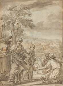 Historisk scene [recto] af Angelo Marullo
