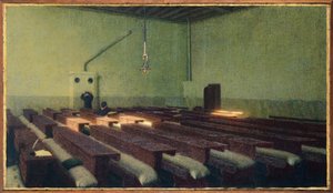 Jul på Pio Albergo Trivulzio af Angelo Morbelli (1854-1919)