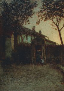 Dawn, af Angelo Morbelli af Angelo Morbelli