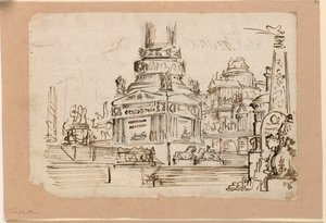 Scenedesign, piedestal af monument af Angelo Toselli