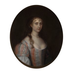 Portræt af en ung dame (olie på lærred)