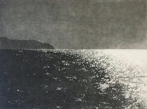 Dancing light, 2021 (akvatinte på papir)