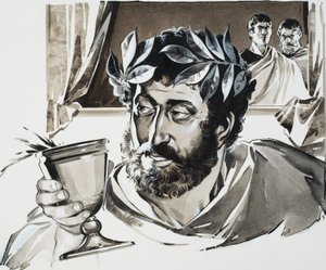 Kejser Commodus (gouache på papir) af Angus McBride