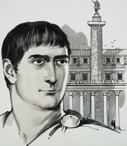 Kejser Trajan (gouache på papir) af Angus McBride