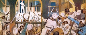 General Gordon på vej til at blive dræbt i Khartoum i februar 1865 af Angus McBride