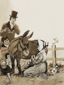 John Constable (1776-1837) og A Remedy for Whooping Cough (gouache på papir) af Angus McBride