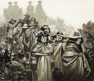 Mænd i regnvejr af Angus McBride