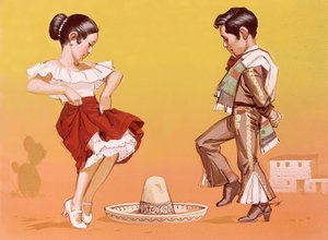 Mexicanske børn i deres nationaldragt af Angus McBride