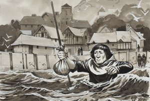 Peter de Sibley (gouache på papir) af Angus McBride