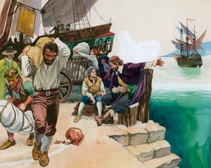 Pirater går i land i havnen af Angus McBride
