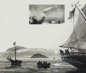 Roald Amundsen (1872-1928) (gouache på papir) af Angus McBride