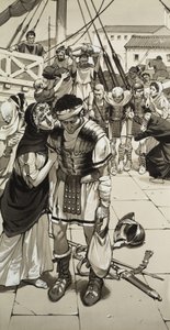 Roman Defeat (gouache på papir) af Angus McBride