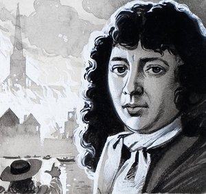 Samuel Pepys og den store brand i London af Angus McBride