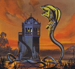 Naga-kongen (farvelitografi) af Angus McBride