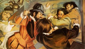 Drabet på digteren Christopher Marlowe af Angus McBride