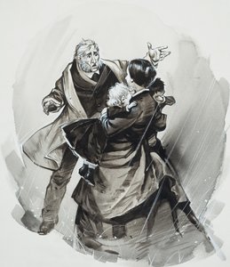 "Hvor er resten af dem" (gouache på papir) af Angus McBride