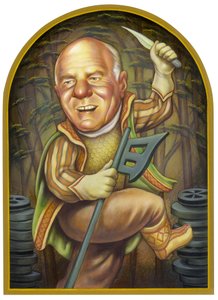 Barry Diller, 2002 (akryl på illustrationsplade)