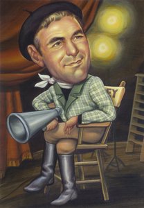 George Clooney, 2002 (akryl på illustrationsplade) af Anita Kunz
