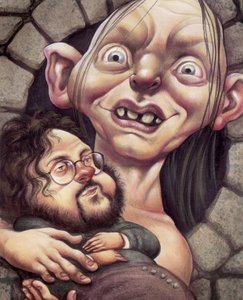 Gollum, 2002 (akryl på illustrationsplade) af Anita Kunz