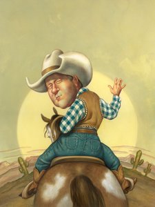 Happy Trails, 2000 (akryl på illustrationsplade) af Anita Kunz