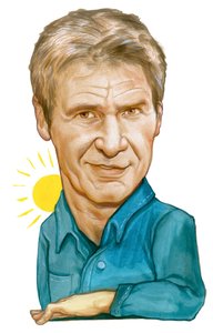 Harrison Ford, 2011 (akryl på illustrationstavle)