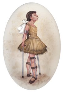 Little Dancer Of Fourteen Tears, 2019 (akrylmaling på illustrationsplade) af Anita Kunz