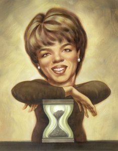 Oprah Winfrey, 2010 (akryl på illustrationsplade) af Anita Kunz