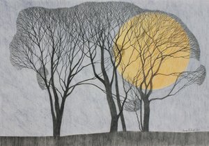 Megamoon, 2011 (farvet blyant på papir)