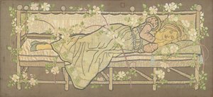 Tornerose (silkebroderi) af Ann MacBeth