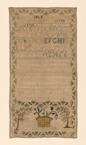 Sampler, USA, 1800-tallet. af Ann Morris